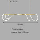 GobekUsa Gold Minimalist LED Pendant Lights for Kitchen Dining Room