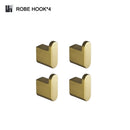 GobekUsa Gold Bathroom Accessories Set: Towel Bar Rail, Toilet Paper Holder, Towel Rack, Hook