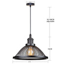 GobekUsa Black Iron Net-Cage Pendant Light Fixture for Kitchen, Bedroom, Living Room, Restaurant