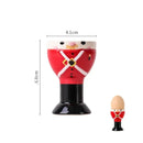 GobekUsa Chicken Shape Ceramic Egg Cup Holder Stand for Kids Breakfast Tableware
