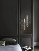 GobekUsa Crystal Chrome LED Chandelier: Elegant Duplex Stair Lighting for Modern Interiors