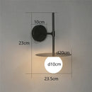 GobekUsa Iron Glass LED Wall Light: Customizable Decorative Black Lamp for Home Indoor