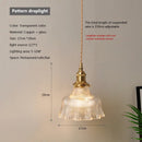 Nordic Glass Pendant Light in Brown and Polished Chrome