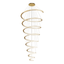 GobekUsa Crystal Duplex Ring Pendant Light Chandelier