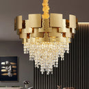 GobekUsa Crystal Chandelier: Modern Luxury Lighting for Living Room, Dining, and Bedroom