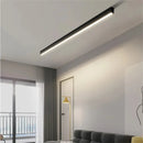 GobekUsa Black Linear LED Ceiling Light for Aisle, Bedroom, Dining, Living Room – Minimalist Design