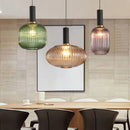 GobekUsa Gray Glass LED Pendant Lights for Modern Nordic Home Decor