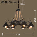GobekUsa Industrial Hemp Rope Pendant Light with Iron Lampshade