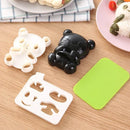 GobekUsa Baby Panda Sushi Mold & Sandwich Cutter Set | DIY Rice & Bread Mold Collection