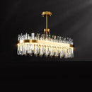 GobekUsa Crystal Chandeliers: Round LED Luxury Ceiling Pendant Lights for Elegant Home Decor.