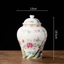 GobekUsa Blue & White Porcelain Tea Pot Sealed Storage Container
