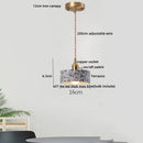 GobekUsa Black Terrazzo LED Pendant Lamp for Dining Living Room Staircase
