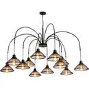 GobekUsa Industrial Pendant Lamp for Living Room Dining Bar Cafe Loft Retro Chandelier