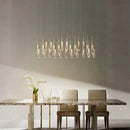 GobekUsa Crystal Drop Chandelier: Elegant Lighting for Home Decor, Living Room, Dining Room, Lobby