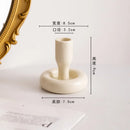 GobekUsa Geometric Ceramic Candle Holder Set - Decorative Home Decor Ornaments