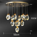 GobekUsa Crystal Chandelier: Luxury Pendant Light for Living and Dining Room