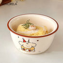 GobekUsa Carton Ceramic Soup Bowls - Set of 1 | Microwave & Dishwasher Safe