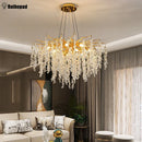 GobekUsa Gold Crystal Grapes Chandelier for Dining Living Room Bedroom