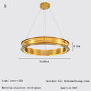 GobekUsa Gold Ring Chandelier: Modern Italian Design for Stylish Living Spaces