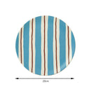 GobekUsa Korean Style Round Bamboo Fiber Dining Plate for Desserts, Fruits, and Cakes