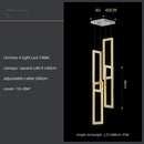 GobekUsa Crystal LED Pendant Light Luxury Stairs Lustre Modern Lighting Fixture