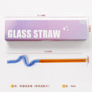 GobekUsa Glass Flower Handle Stir Bar for Coffee Cocktails Mixology and Home Parties