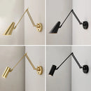 GobekUsa Adjustable Swing Arm LED Wall Lamp Touch Sensor Sconce Lights