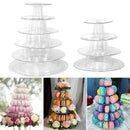 GobekUsa 6/4 Tier Macaron Tower Stand Cake Display for Wedding Birthday Baby Shower