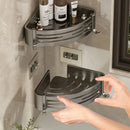 GobekUsa Corner Shelf Organizer: Wall Mounted Storage Rack for Bathroom and Kitchen