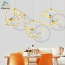 GobekUsa Bird LED Chandelier for Bedroom Dining Room.