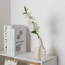 GobekUsa Ceramic Vase with Irregular Geometry and Skeletal Lines for Home Decor