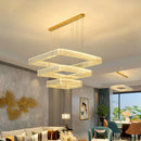 GobekUsa Crystal Chandelier: Luxury Living Room & Bedroom Pendant Light