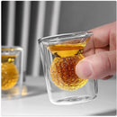 GobekUsa Golf Ball Double Tumbler: High Borosilicate Thickened Glass Cup