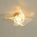 GobekUsa Gold Acrylic LED Ceiling Light - Modern Nordic Style Lighting for Home Decor