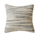GobekUsa Comfort Woolen Pillow Cover Beige Black Striped 45*45 Luxe Plush Home Décor
