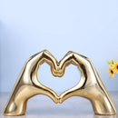 GobekUsa Loving Gesture Heart Sculpture: Home Decor, Wedding Gift, Valentine's Day Decor