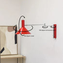GobekUsa Industrial Metal Wall Lamp with Extendable Arms for Bedside Reading