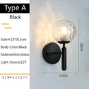 GobekUsa Glass Ball LED Wall Lamp for Bedroom and Living Room
