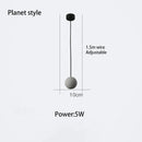 GobekUsa Cement Chandelier: Industrial Style Pendant Lamp, Retro Modern Decor, 5W Star Fixture