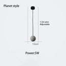 GobekUsa Cement Chandelier Modern Industrial Pendant Lighting Star Fixture 5W