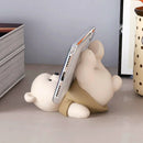 GobekUsa Bear Cellphone Stand: Cute Lying Bear Design, Desktop Ornament, Modern Animal Figure - Best Gift