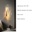 GobekUsa Crystal Luxe Wall Sconce - Glamorous Bedroom & Bathroom Lighting