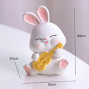 GobekUsa Cute Bunny Figurine Sculpture for Home Decor - Modern, Chubby Rabbit Art Ornament