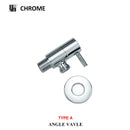 GobekUsa Brass Triangle Valve Black Hot Cold Water Angle Faucet