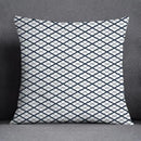 GobekUsa Blue Geometric Floral Design Pillowcase - Modern Home Decor Cushion Cover