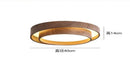 GobekUsa Japanese Walnut Bedroom Ceiling Light Wabi-Sabi Wood Grain Eye Protection Study Light.