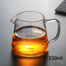 GobekUsa Glass Tea Pot Set with Infuser - Heat-Resistant Teapot & Fair Cup - Puer Tea Brewing Kit