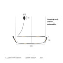 GobekUsa LED Square Sensor Chandelier for Living Room Lighting
