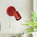 GobekUsa LED Wall Sconce Pull Chain Switch Cream Style Stair Light Fixture