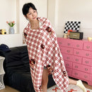 GobekUsa Double-Sided Thin Velvet Printed Blanket for Adults - Spring Autumn Bedding & Sofa Decor